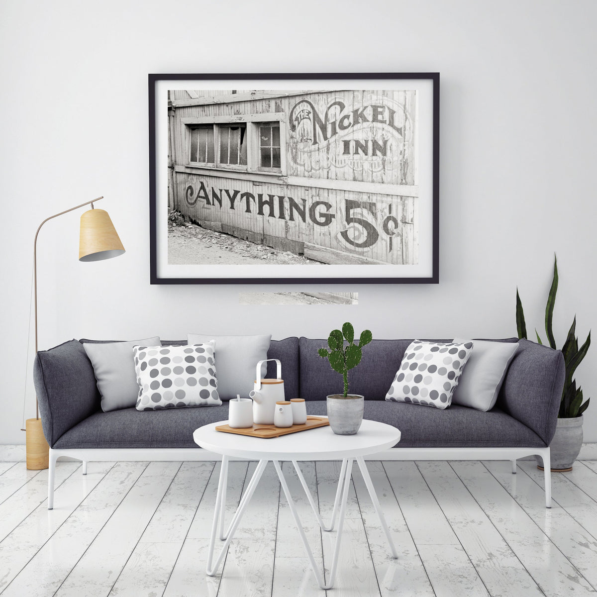 Lunch Store Calligraphic Sign for the Nickel Inn Historical Pix