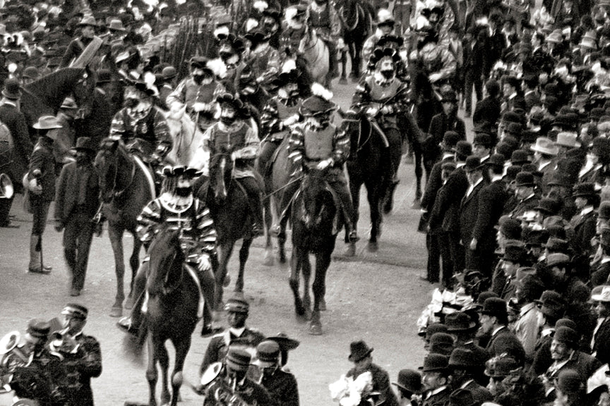 Mardi Gras Parade Canal Street, New Orleans, Louisiana, The Big Easy, 1900 Historical Pix