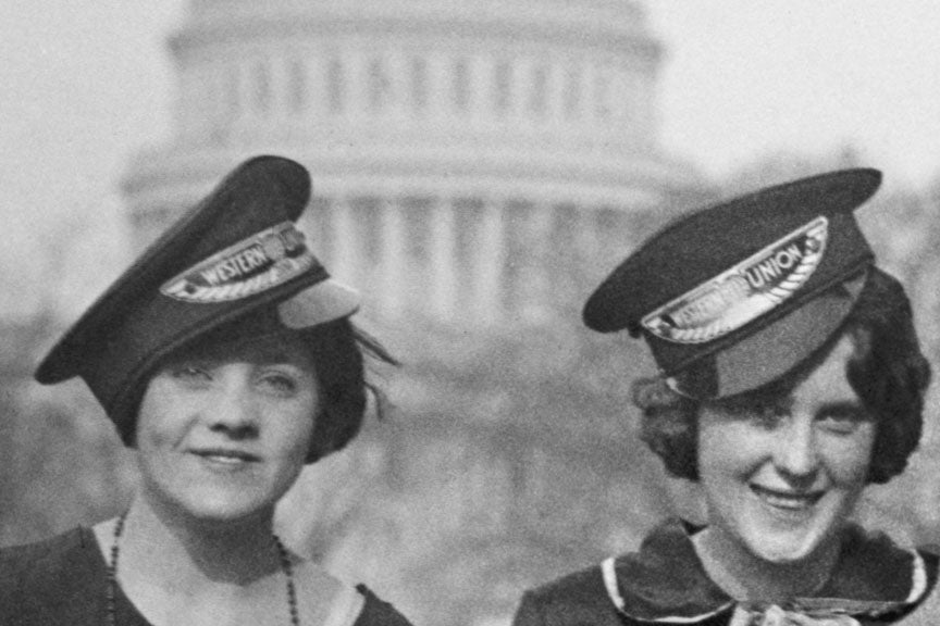 Messenger Girls, Western Union, Washington DC, 1925 Historical Pix