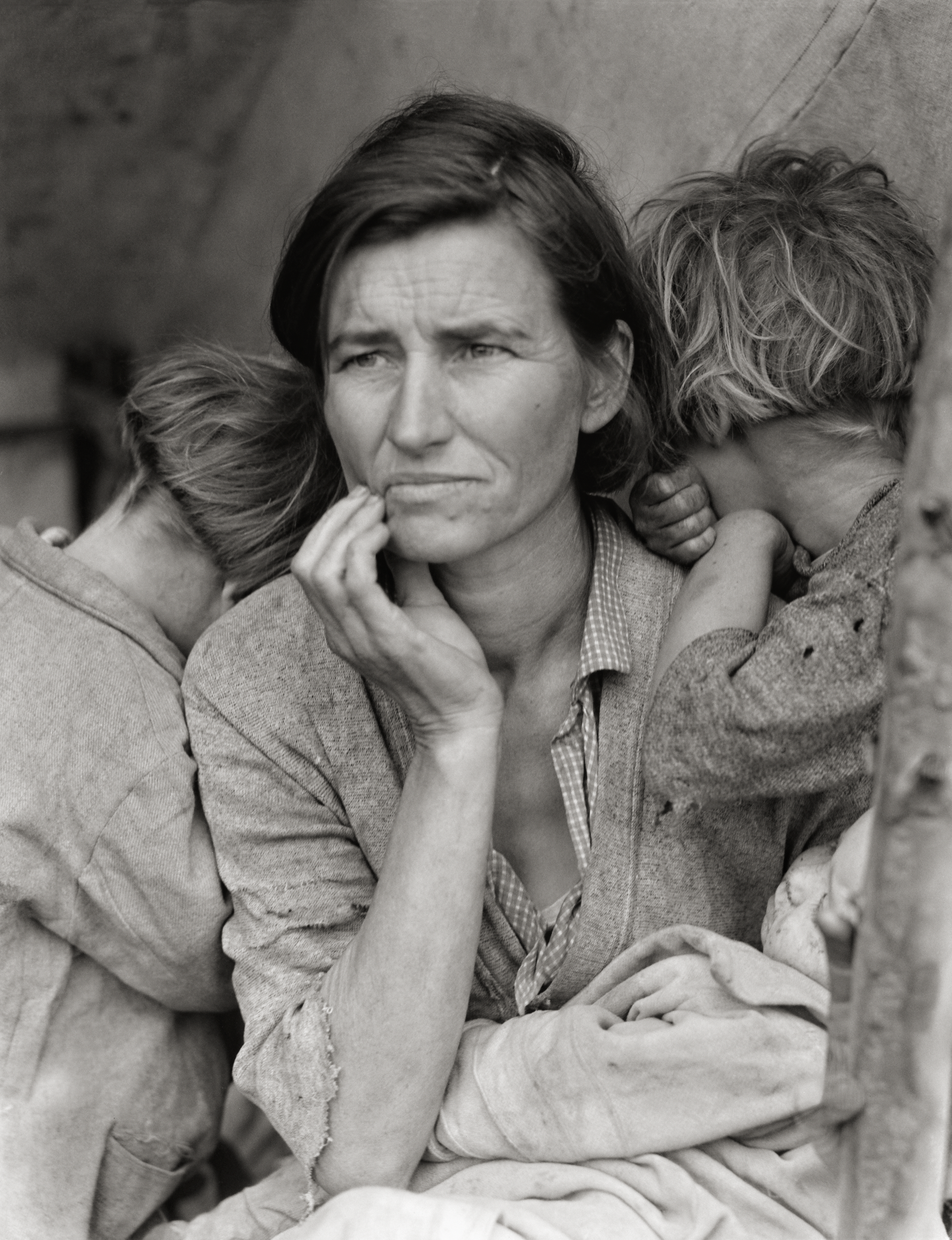 "Migrant Mother", By Dorthea Lange, 1936 Historical Pix