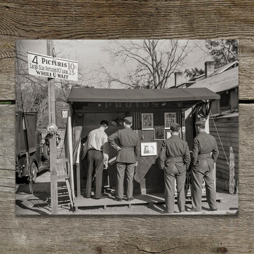 Military Photobooth Print, 1941 Historical Pix