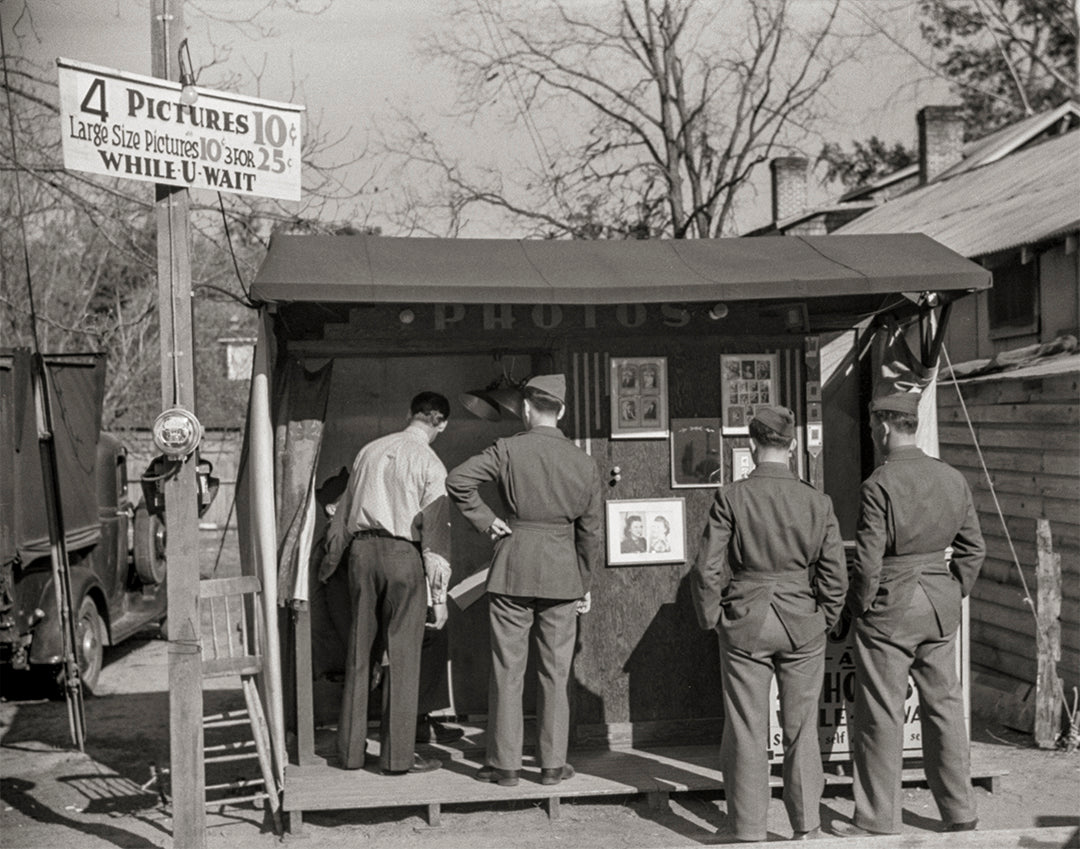 Military Photobooth Print, 1941 Historical Pix