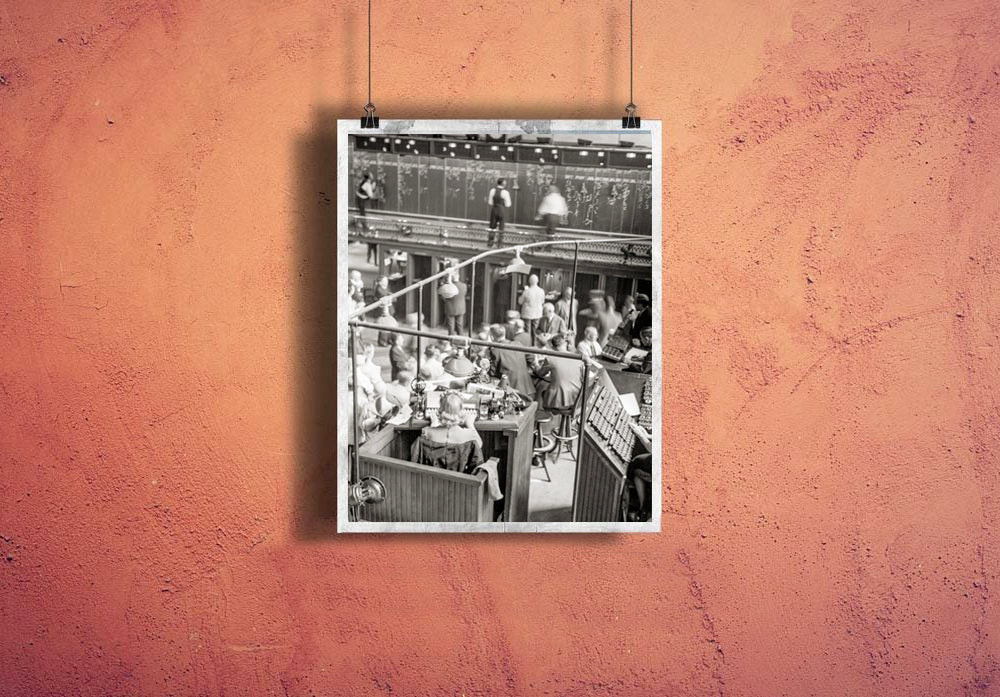 Minneapolis Grain Exchange, Minneapolis, Minnesota, Bidding on Futures, 1939 Historical Pix