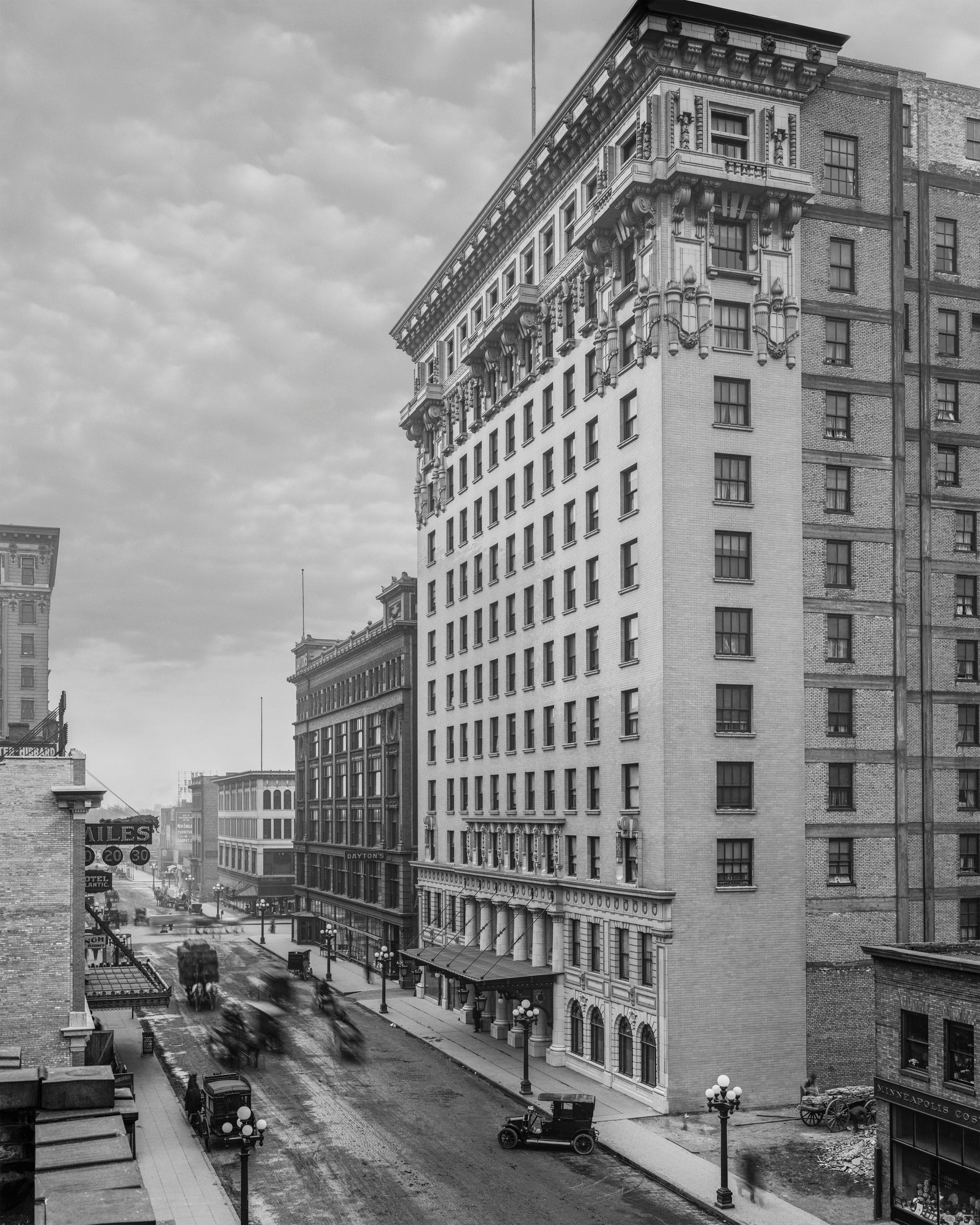 Minneapolis Hotel Radisson and 7th St., Minnesota, early 1900s Historical Pix