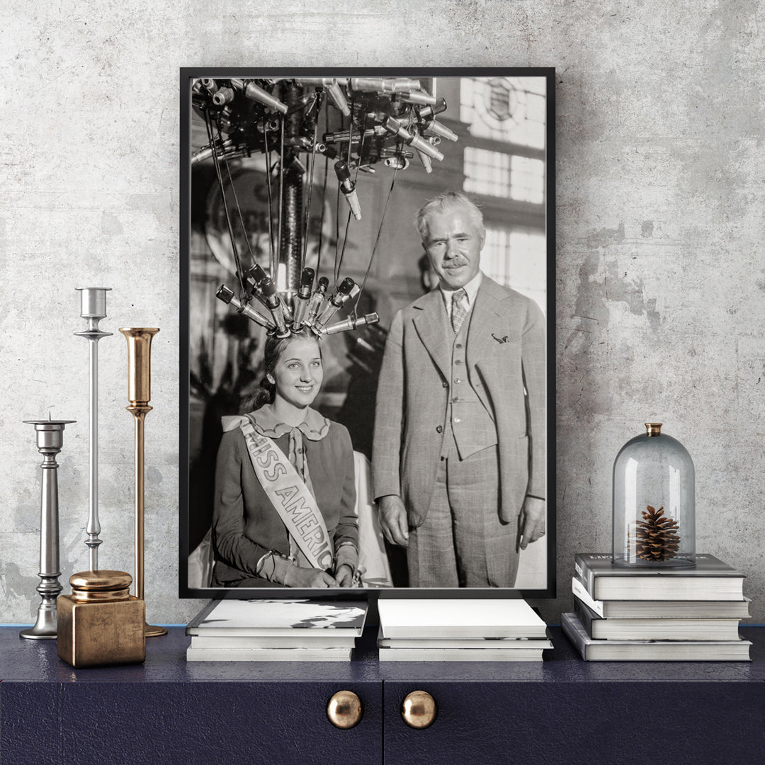 Miss America Gets a New Hair Style, Hair Salon Treatment, 1926 Historical Pix