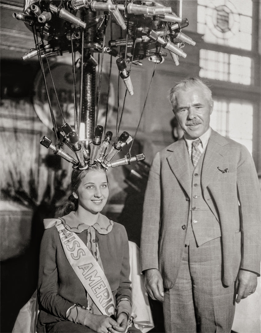 Miss America Gets a New Hair Style, Hair Salon Treatment, 1926 Historical Pix