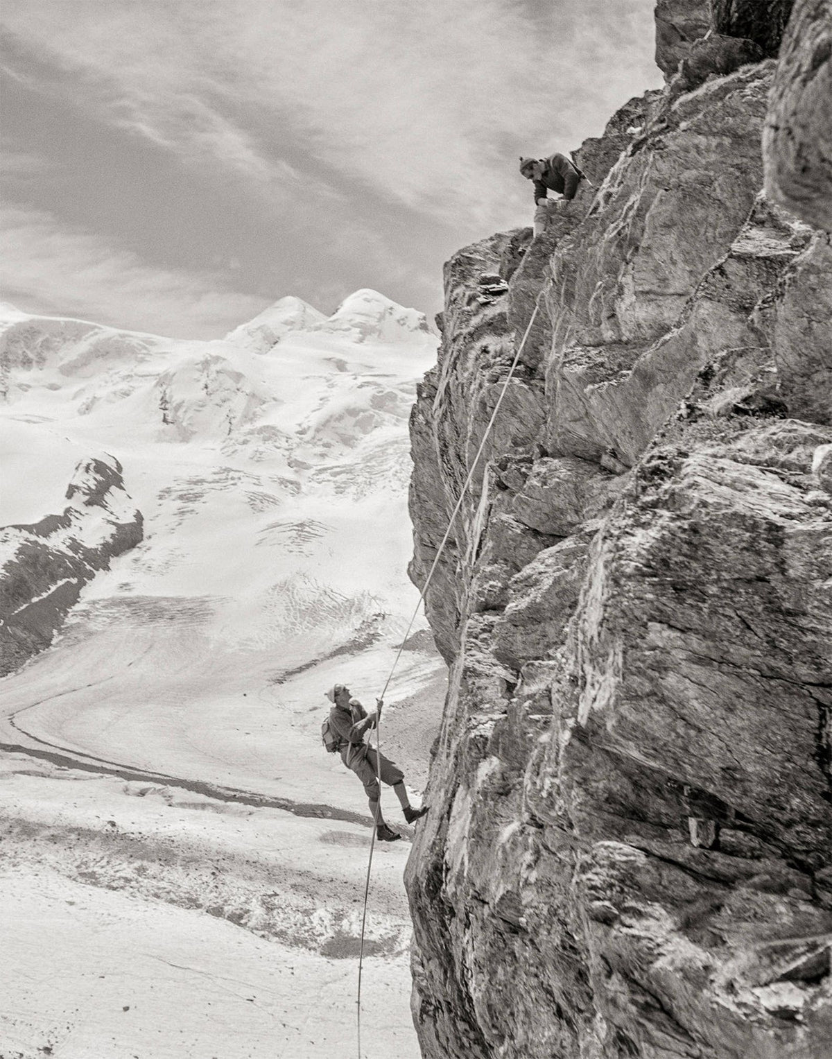 Mountain Climbers Photo, 1955 Historical Pix