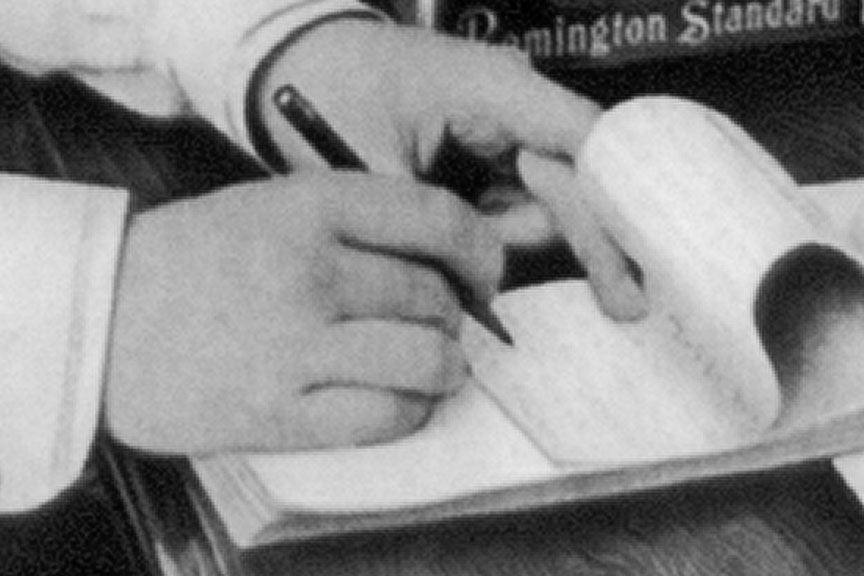 Ms. Remington Typewriter Portrait Historical Pix