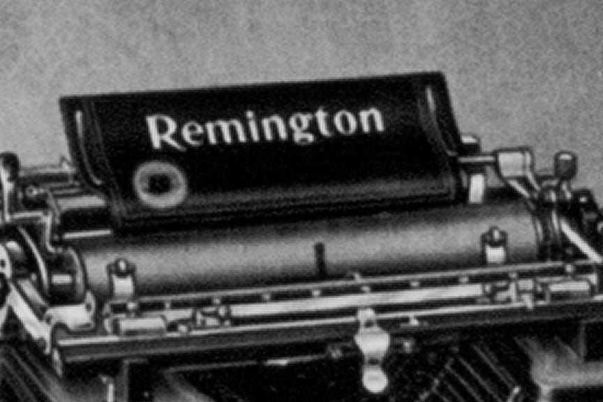 Ms. Remington Typewriter Portrait Historical Pix