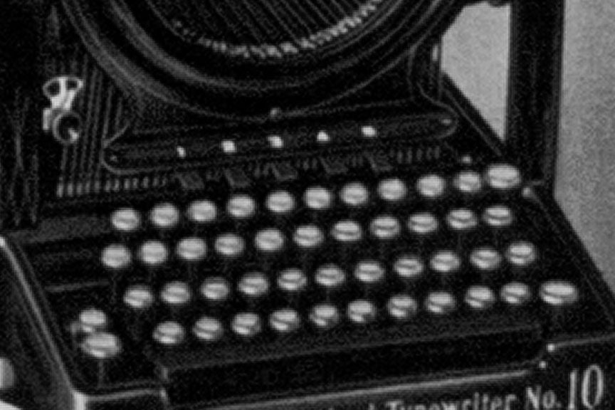 Ms. Remington Typewriter Portrait Historical Pix