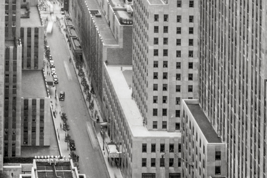 NYC 30 Rockefeller Center, 1933 - Historical Pix
