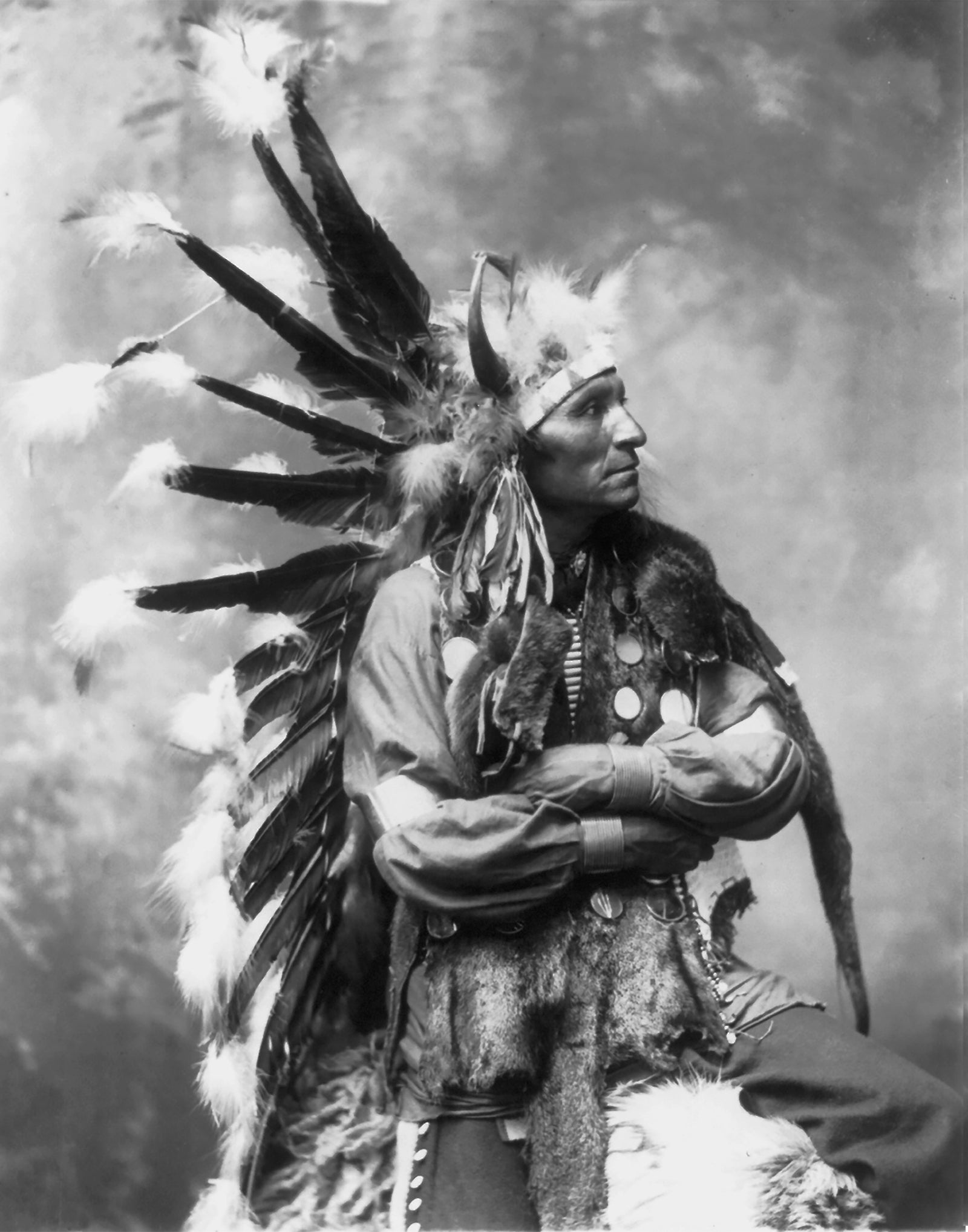 Native American Portrait of Little Horse, Sioux Tribe, 1899 Historical Pix
