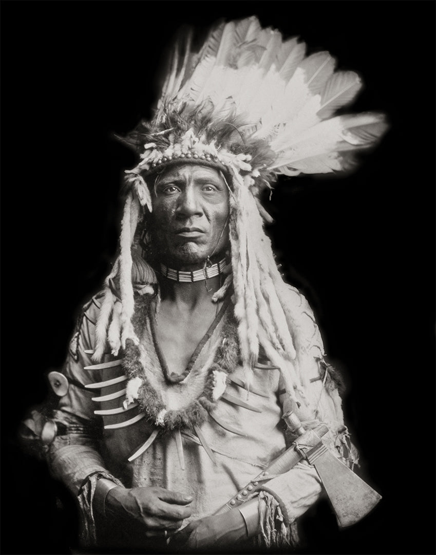 Native American Portrait of &quot;Weasel Tail&quot;, 1900 Historical Pix