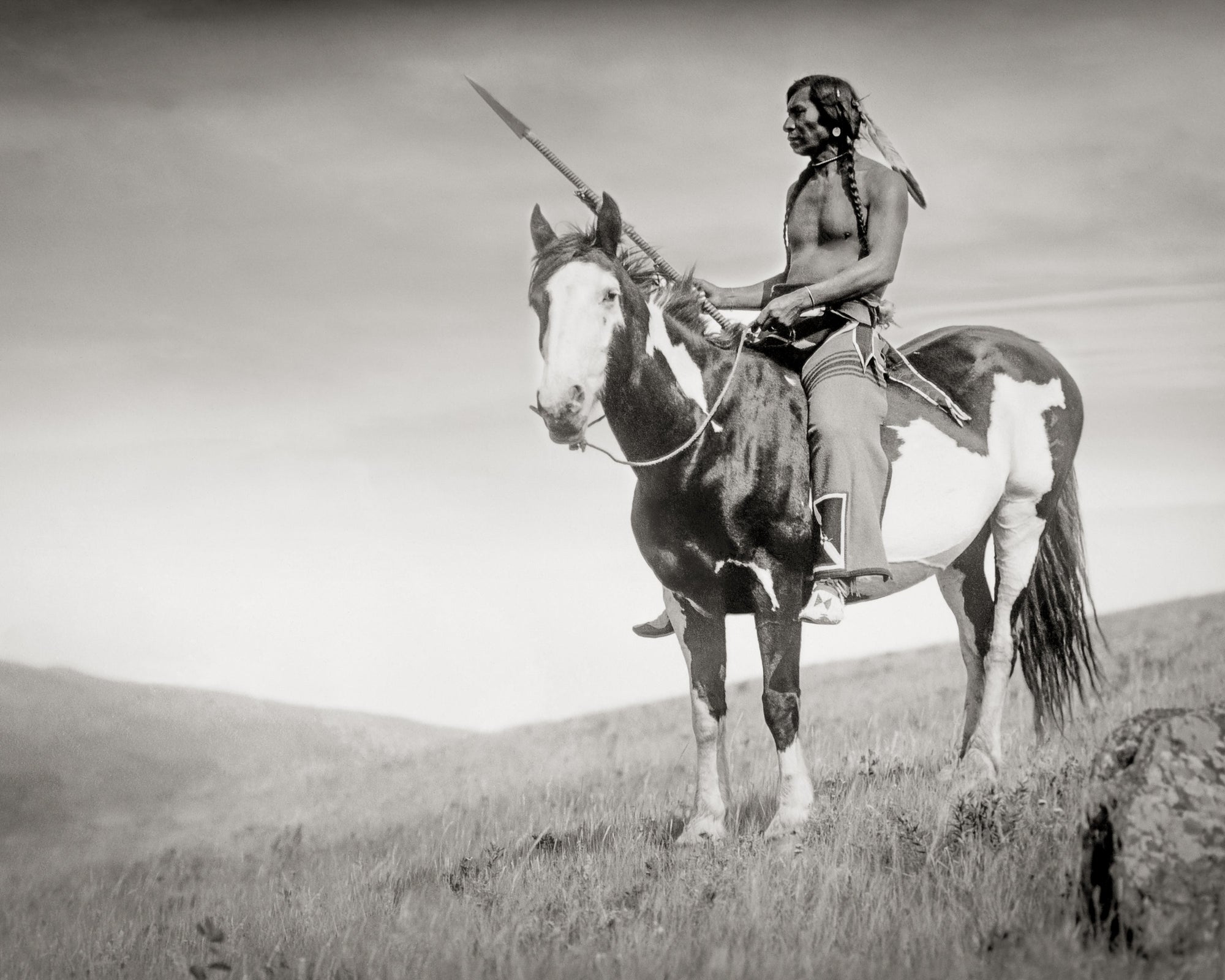Native American Riding Horse, 1905 Historical Pix