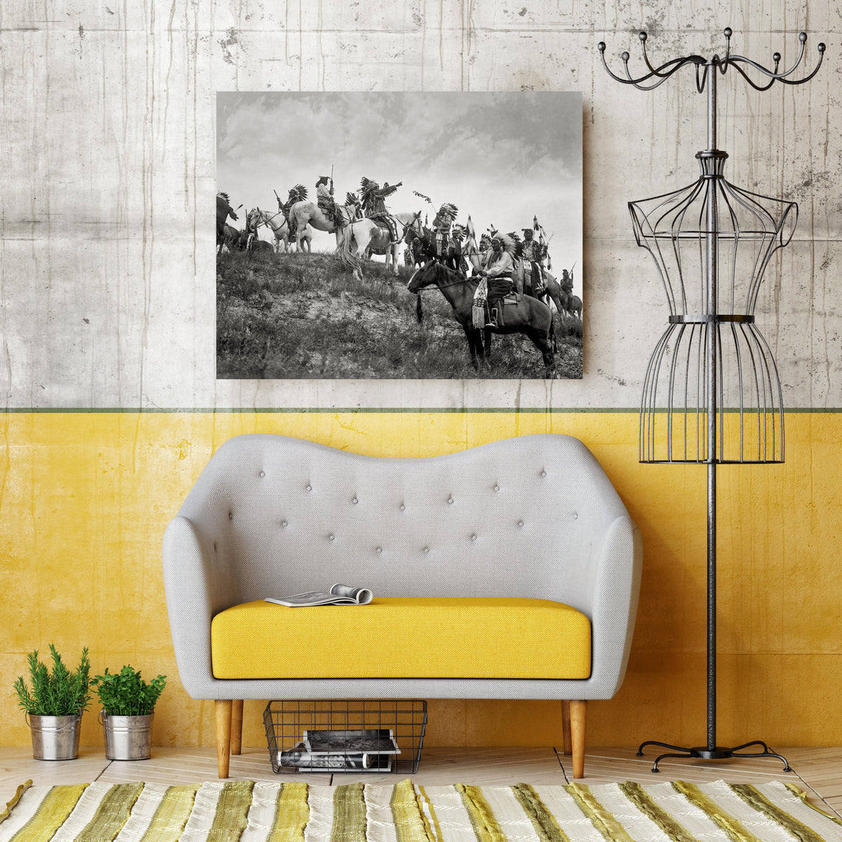 Native American Wearing Headdress, 1907, Edward Curtis Historical Pix
