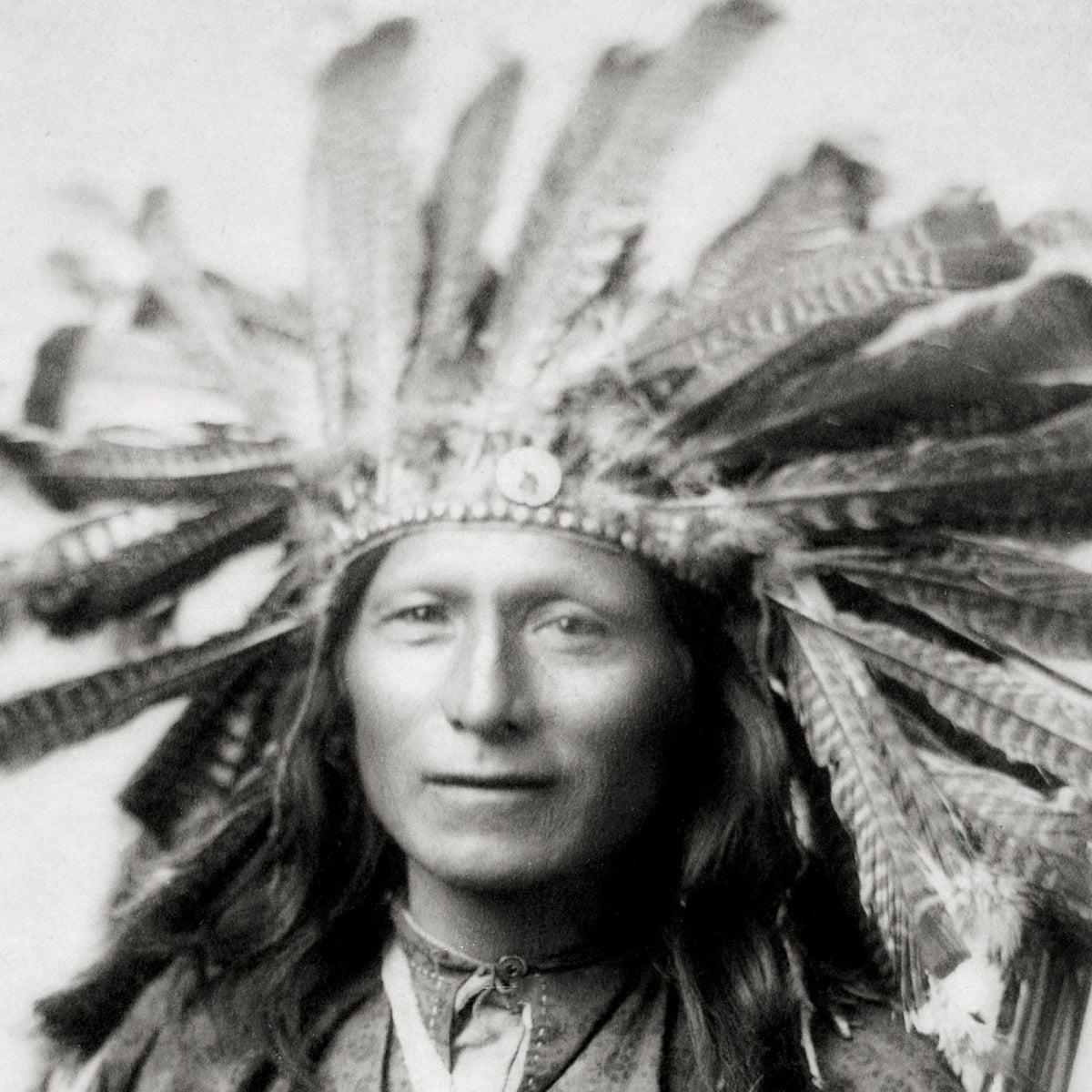 Native Americana Oglala Warrior &quot;Little&quot;, Led Revolt at Pine Ridge, 1891 Historical Pix