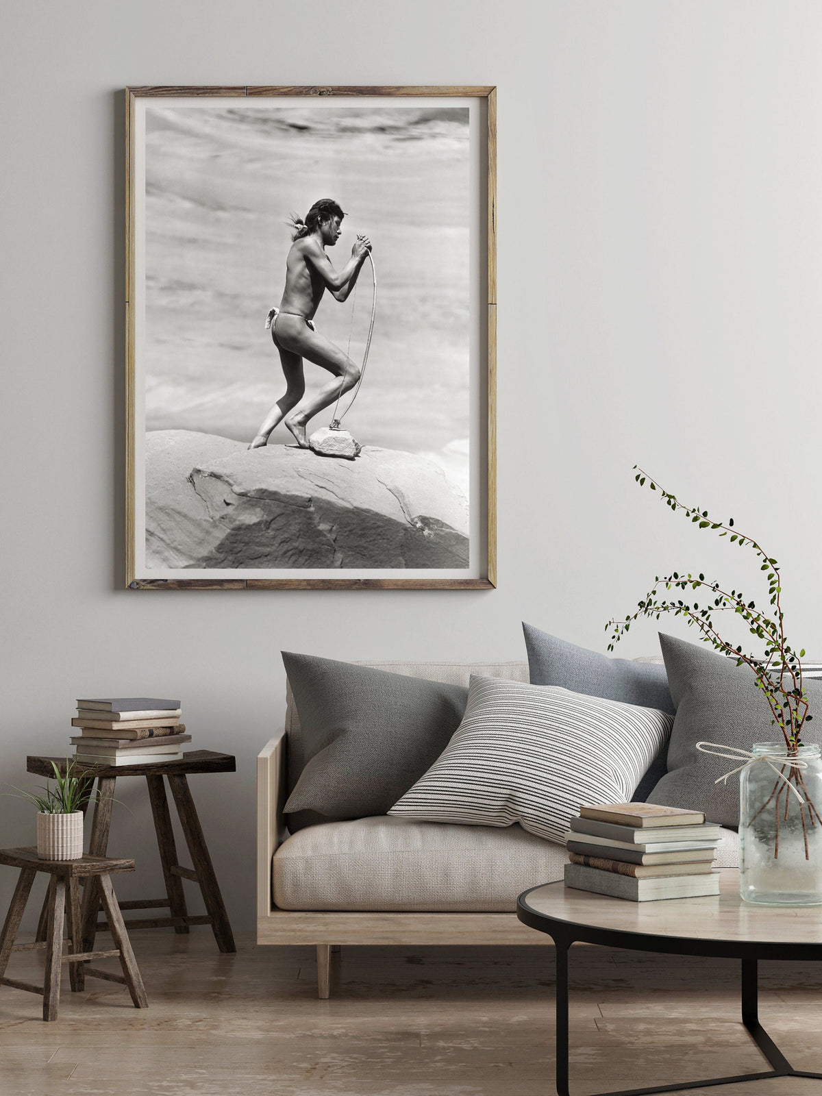 Navaho Native American, &quot;Stringing the Bow&quot;, Roland Reed, 1913 Historical Pix