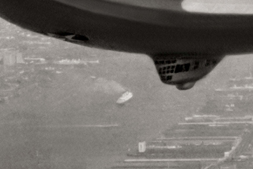 Navy Airship over Manhattan, 1931 Historical Pix