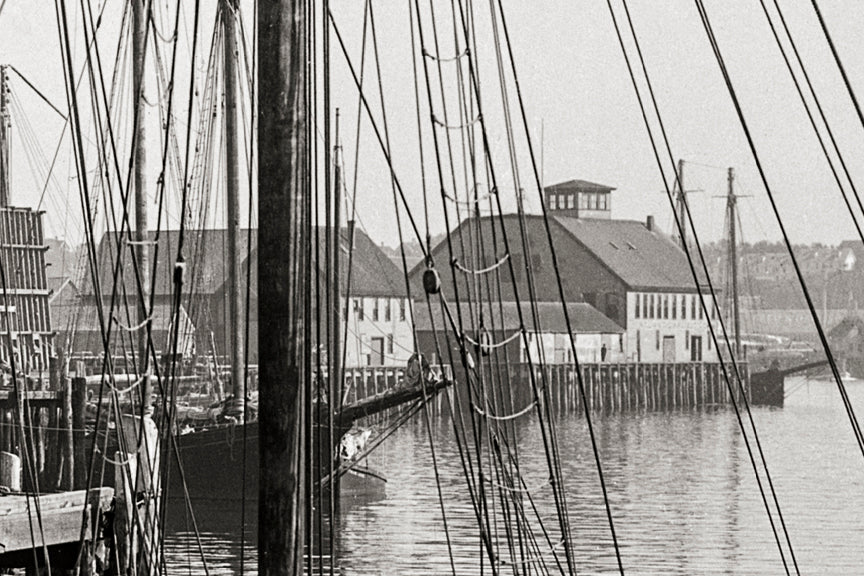 New England Fishing Schooner, Lipton Cup's First Race, 1907 Historical Pix