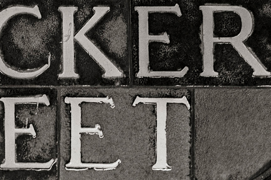 New York City Bleecker Street Subway Sign Historical Pix