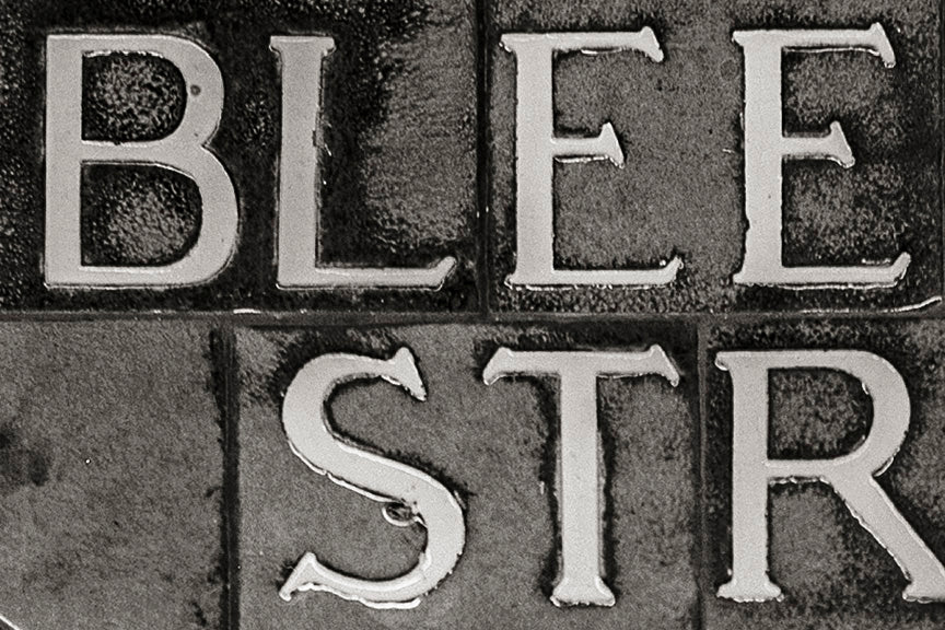 New York City Bleecker Street Subway Sign Historical Pix