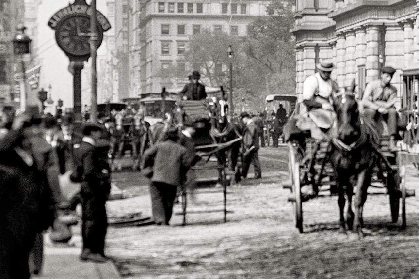 New York City Hall Post Office, early 1900s, Lunchtime Historical Pix
