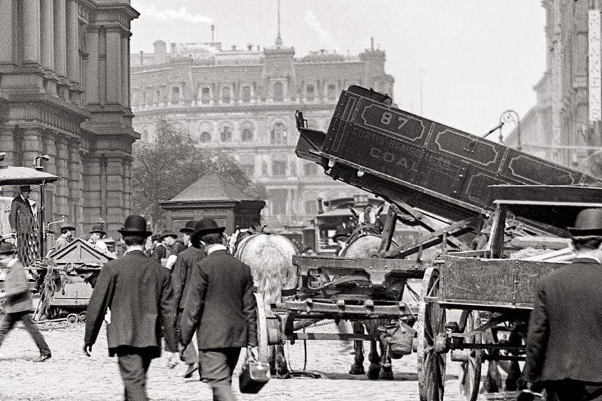 New York City Hall Post Office, early 1900s, Lunchtime Historical Pix