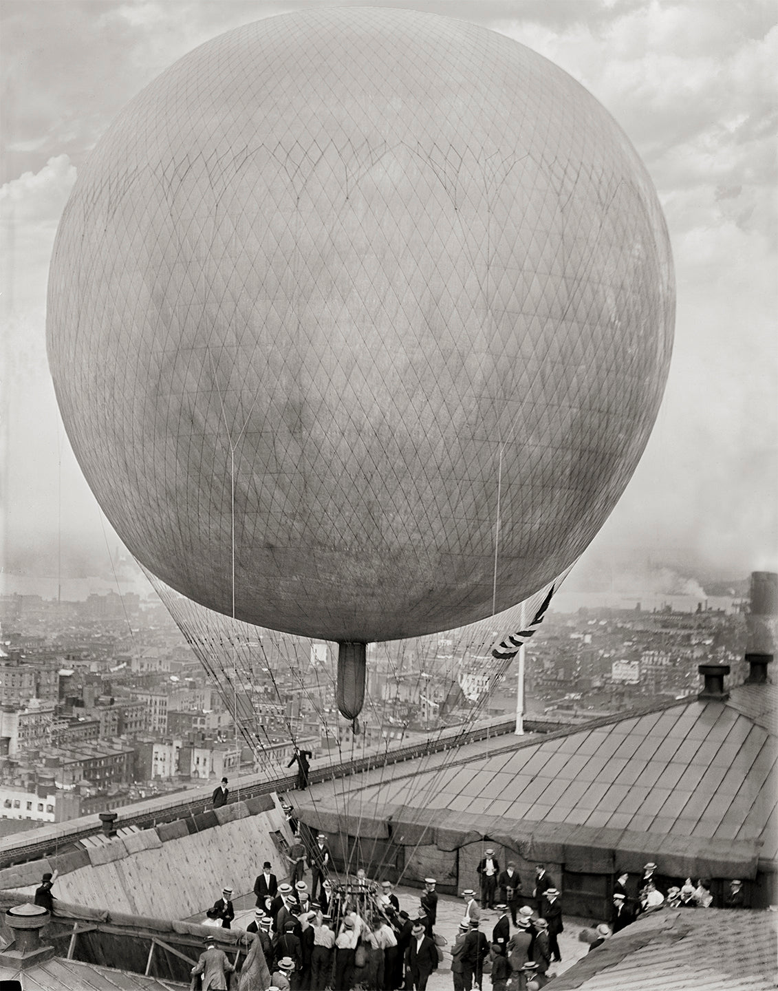 New York City, Hot Air Balloon, 1911 Historical Pix
