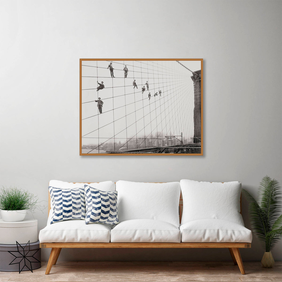 New York City, Painters on Brooklyn Bridge, Eugene de Salignac, 1914 Historical Pix