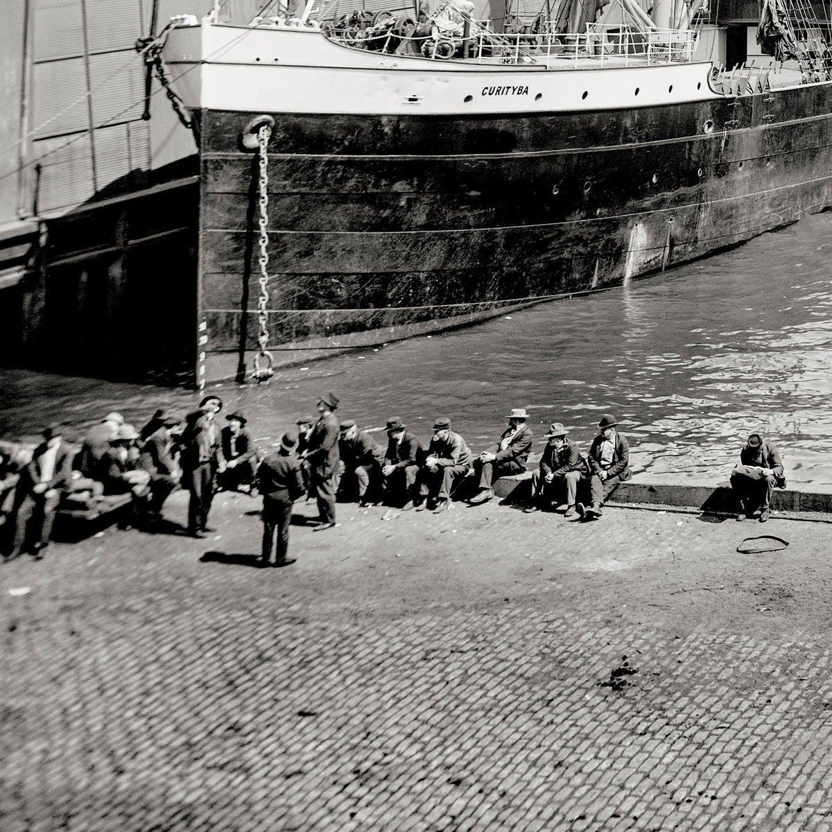 New York City, Pier 13, Steamship, early 1900s Historical Pix