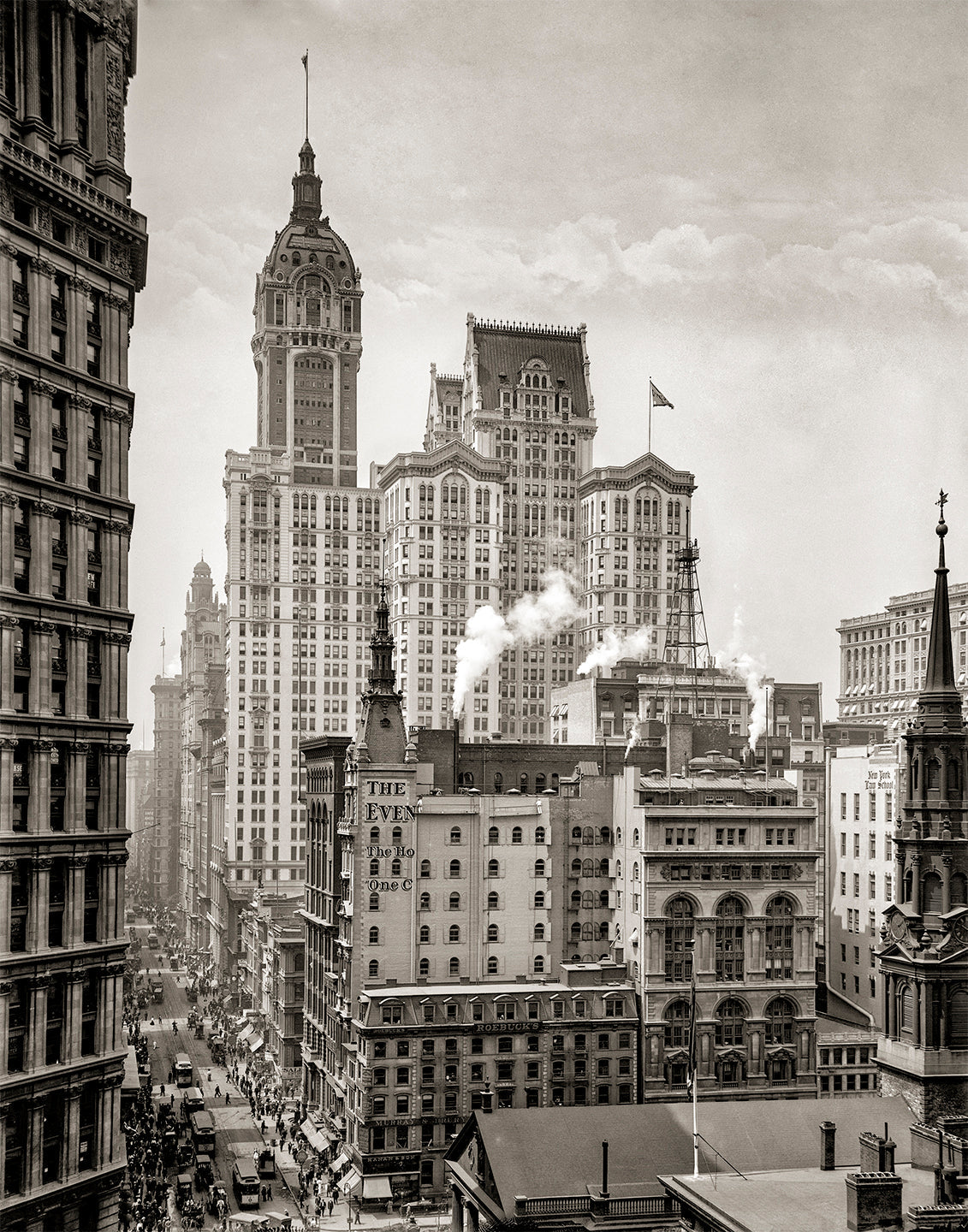 New York City Singer Building, 1910 Historical Pix