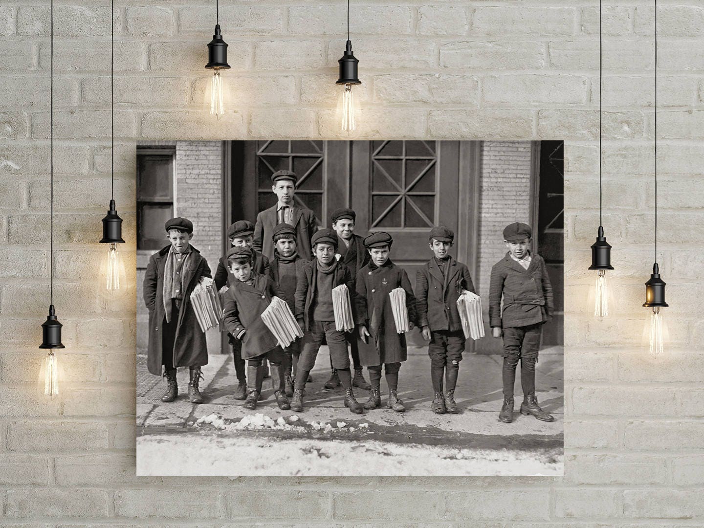 Newspaper Boys Photo, Hartford Connecticut, 1909 Historical Pix