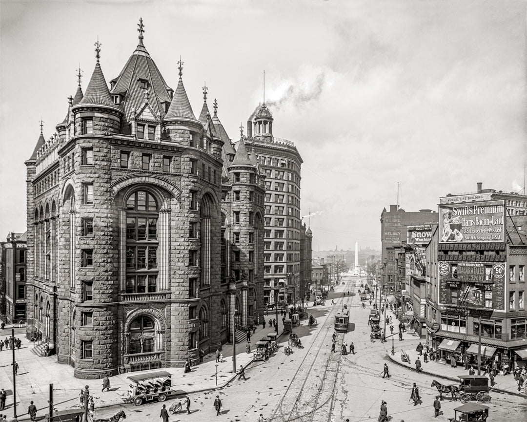 Niagra Steet Buffalo, NY, 1908 Historical Pix
