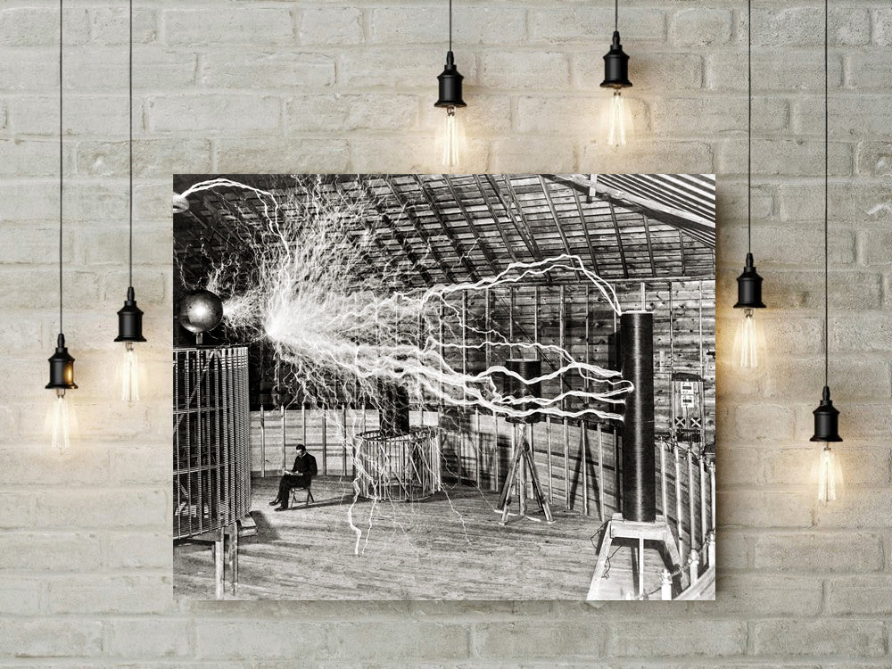 Nikola Tesla Science Print, 1899 Historical Pix