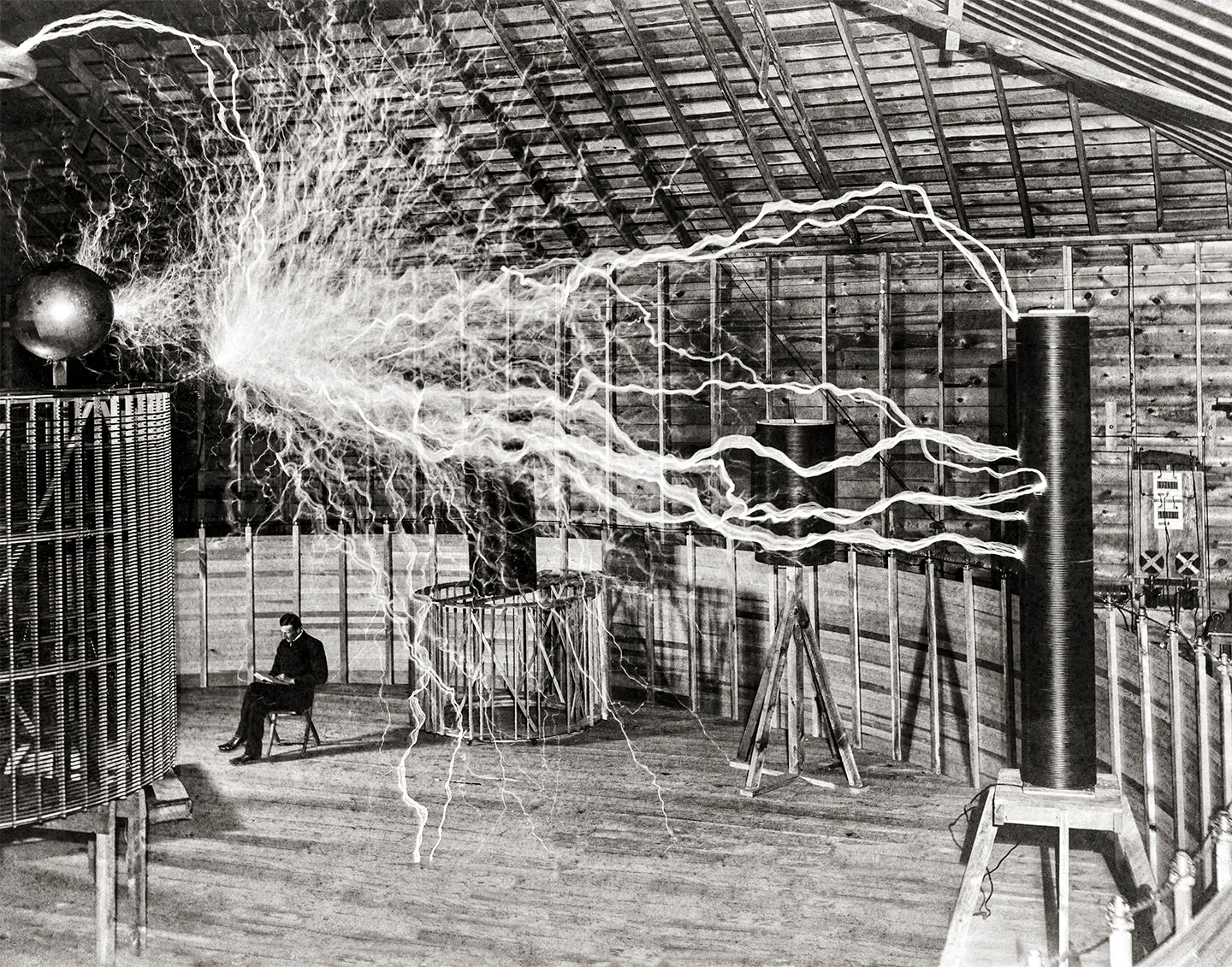 Nikola Tesla Science Print, 1899 Historical Pix