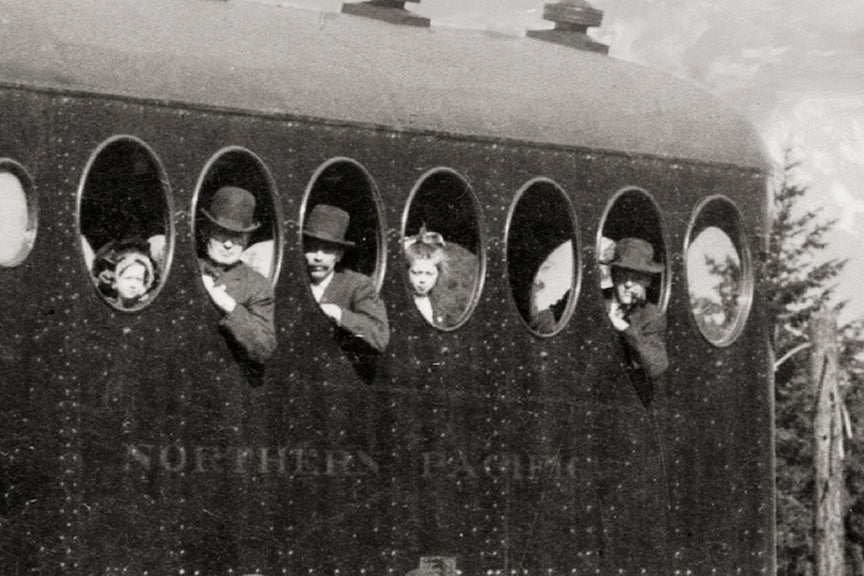 Northern Pacific, Train 1910 Photo, Alberta Canada Historical Pix