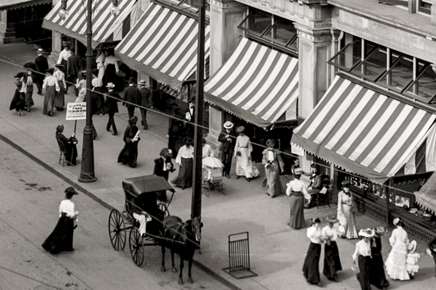 Old Buffalo NY Main Street Photo, 1904 Historical Pix