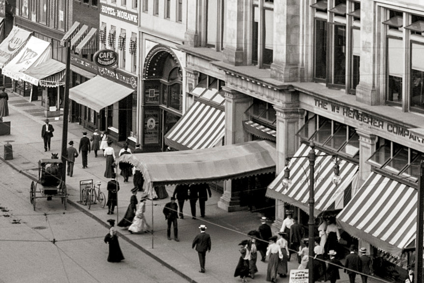 Old Buffalo NY Main Street Photo, 1904 Historical Pix