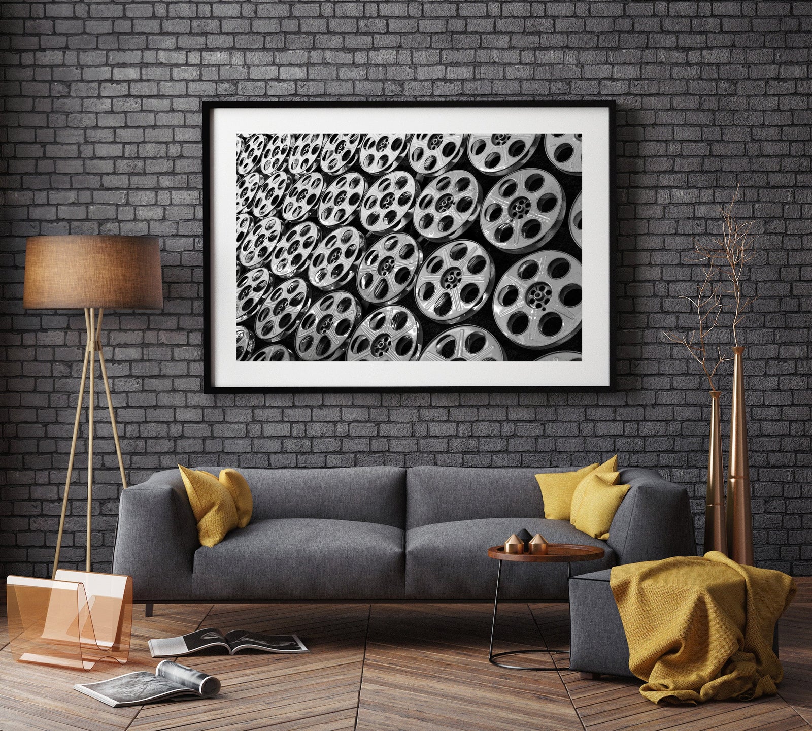 Old Film Rolls, Abstract Photography, Hollywood Metro Subway Station Historical Pix