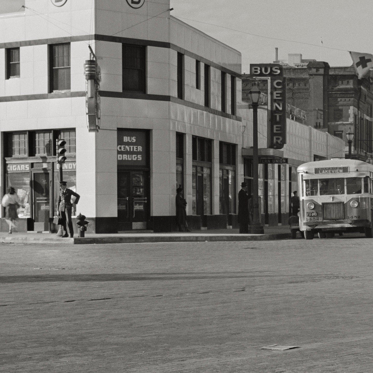 Old Fort Worth Texas, Main Street, 1942 Historical Pix