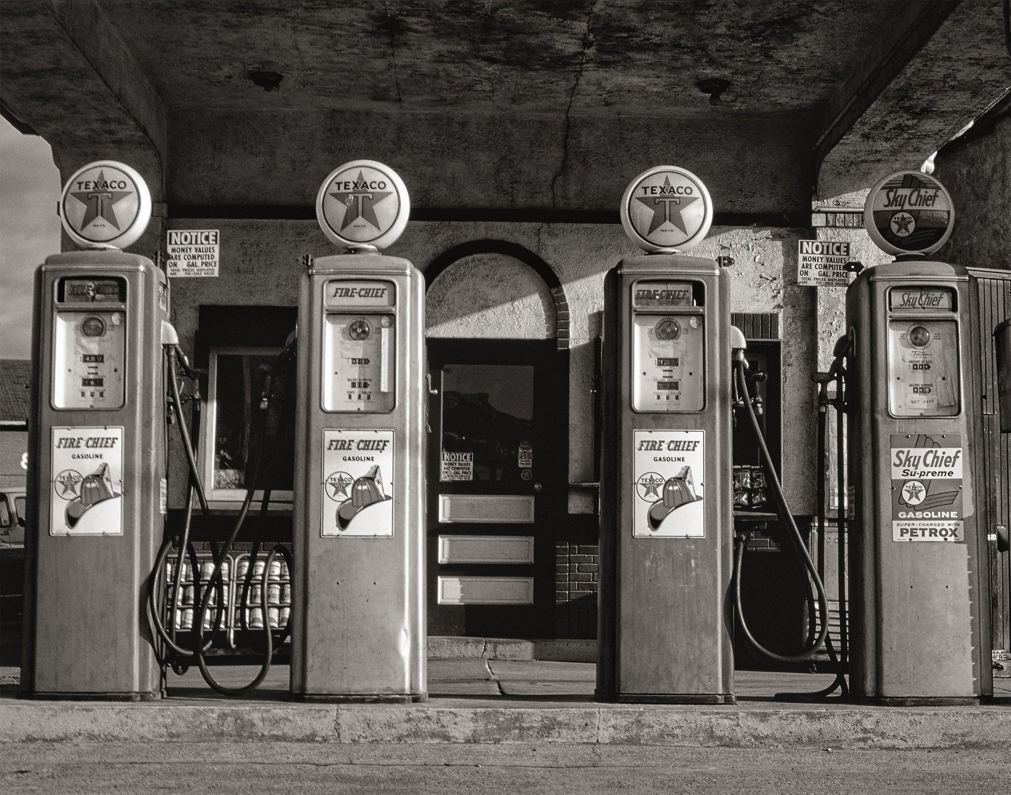 Old Gas Pumps Photo Collection of Four Prints - Historical Pix