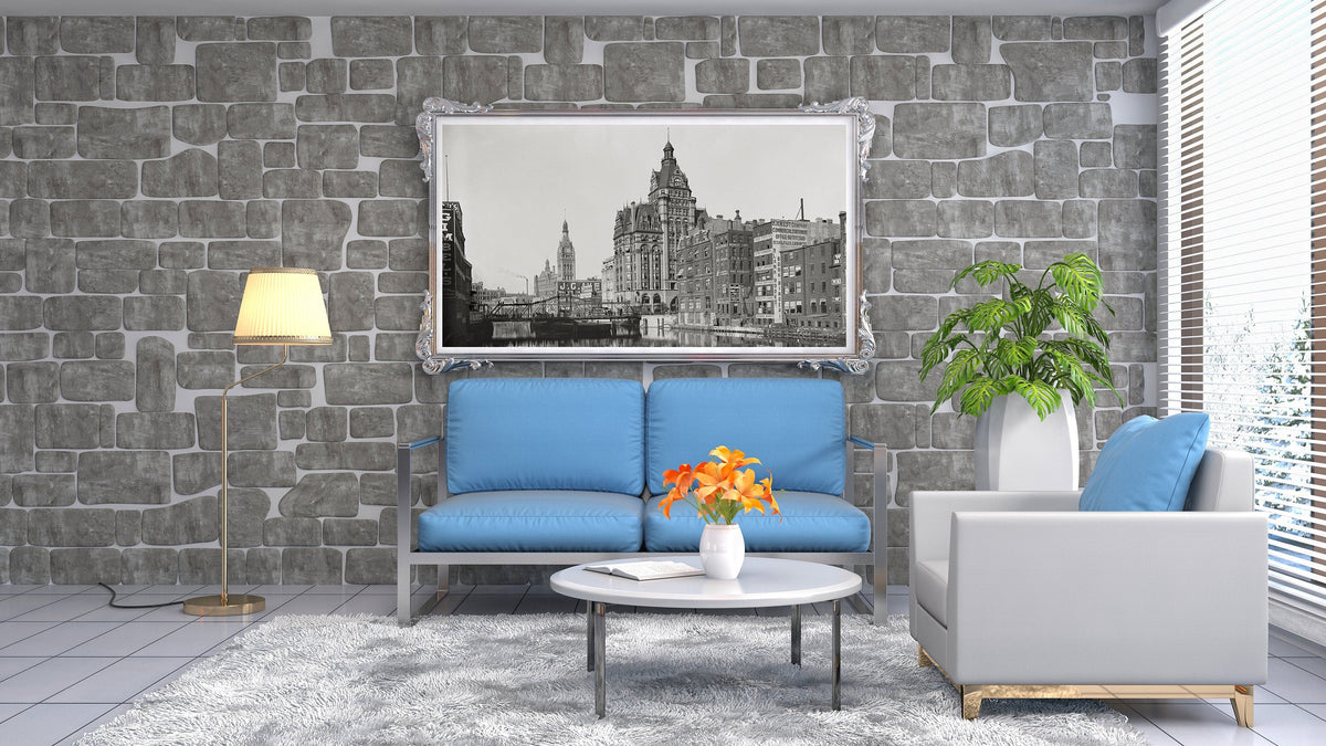 Old Milwaukee Photo, The River From Sycamore Street, 1901 Historical Pix