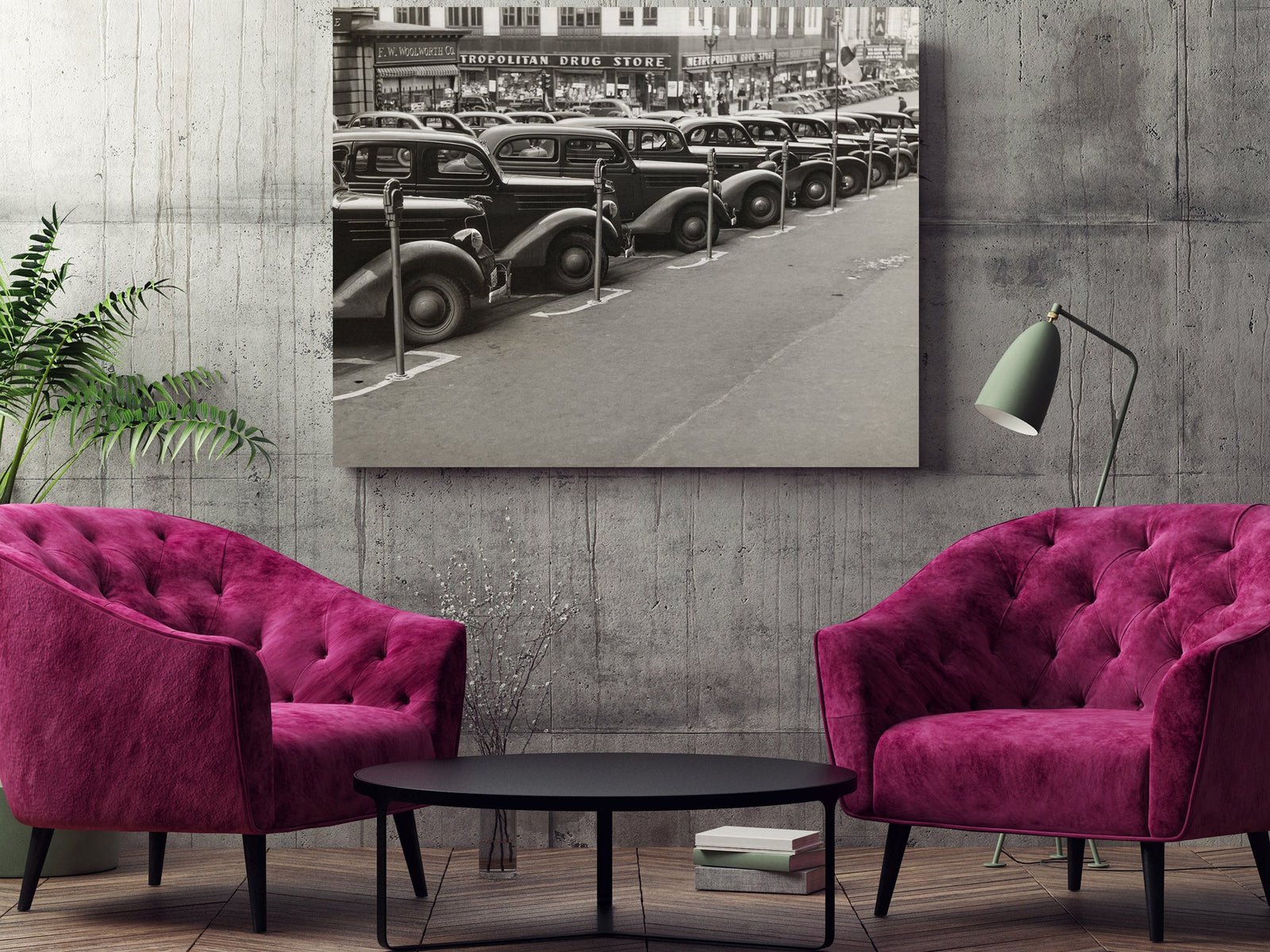 Omaha, Nebraska Cars, Main Street, John Vachon, 1938 Historical Pix