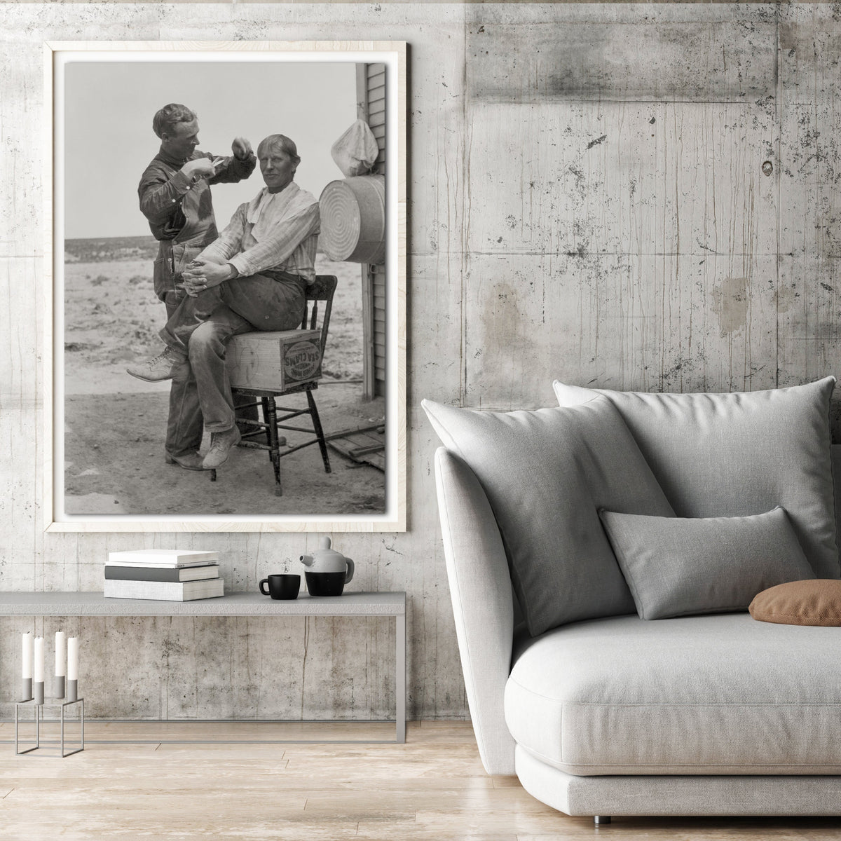 Outdoor Barbershop, Idaho 1912 Historical Pix