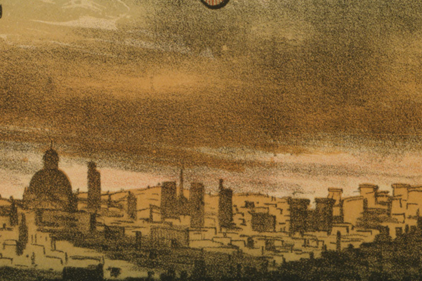 Paris Balloon Show and Music Festival Poster, 1898 Historical Pix