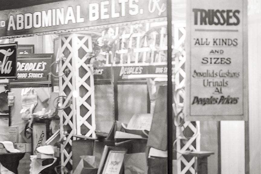 People&#39;s Drugstore, 1920s, Washington DC, Night Scene Historical Pix