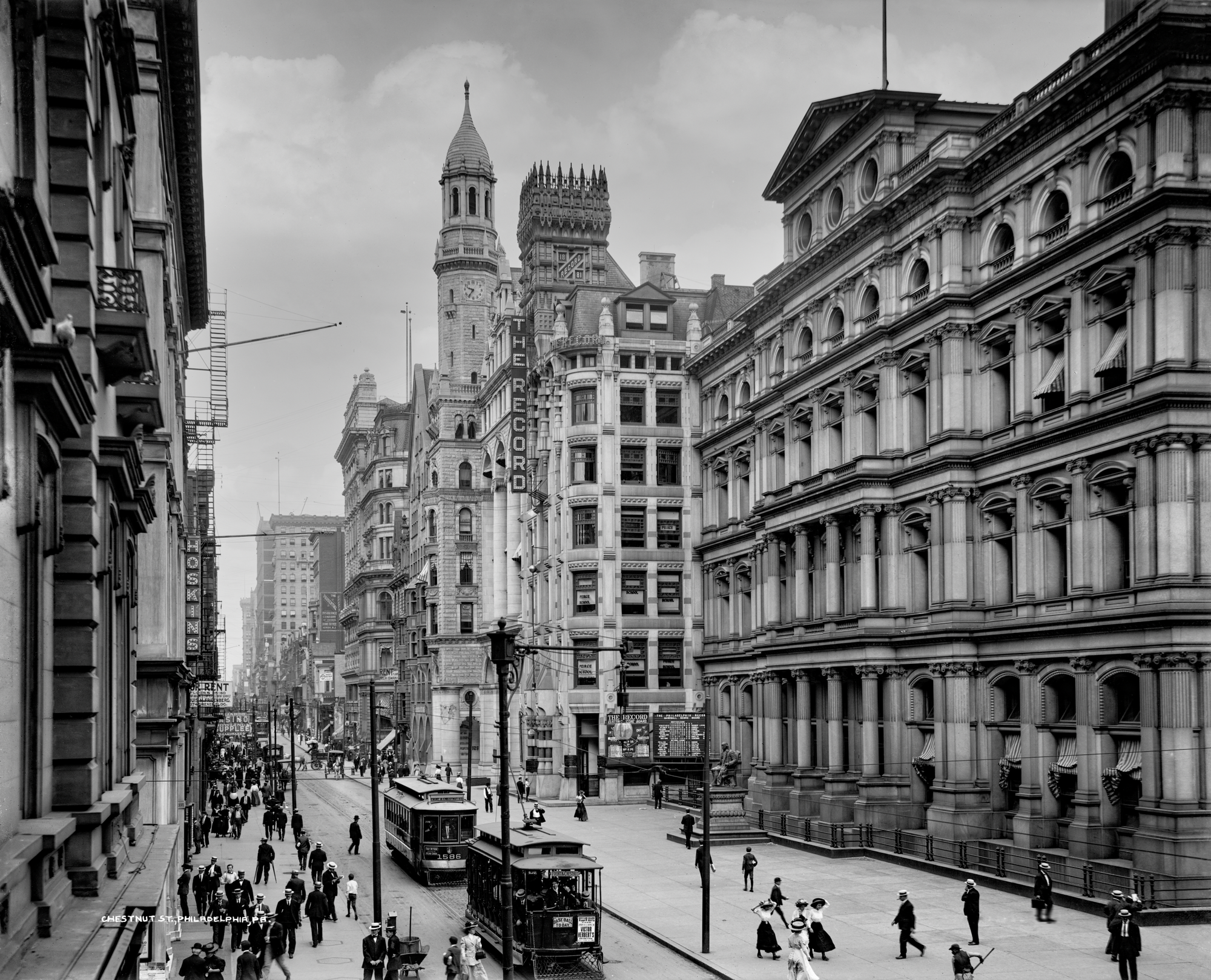 Philadelphia, PA, Chestnut Street, Early 1900s Historical Pix