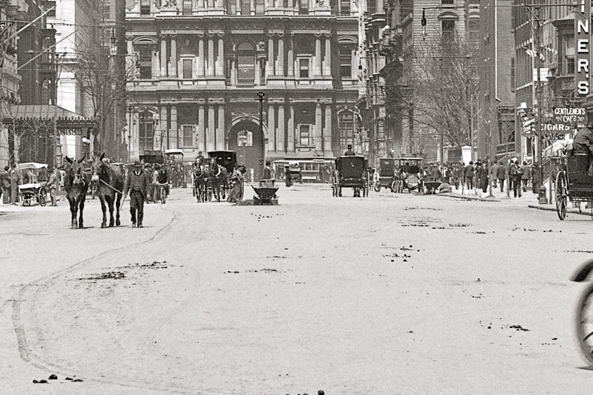 Philadelphia PA, Early 1900s Photo Broad/Spruce Streets Historical Pix