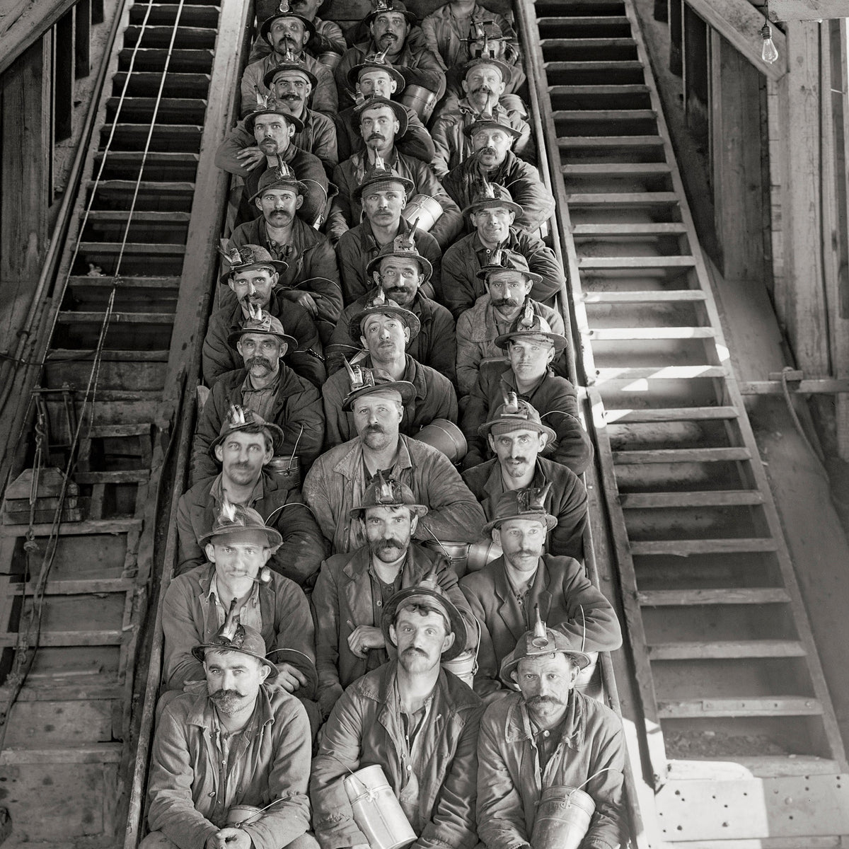 Photo of Coal Miners, Michigan, 1906 Historical Pix