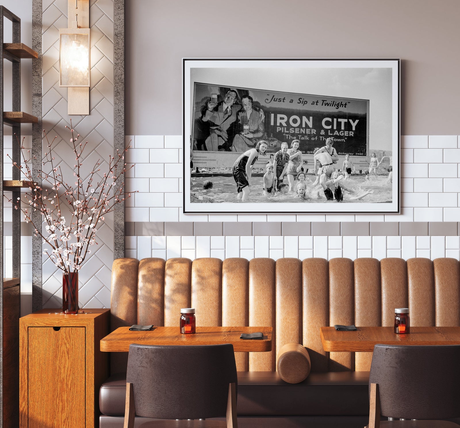 Pittsburgh, Pennsylvania, Iron City Billboard, Swimming Hole, 1938 Historical Pix